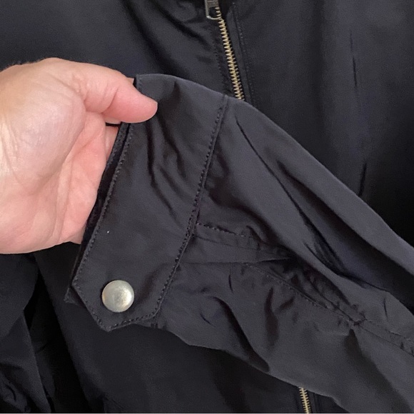 Gap Men’s Harrington Jacket Navy Blue Lightweight Zip Front Double Snap Collar L - Picture 9 of 14